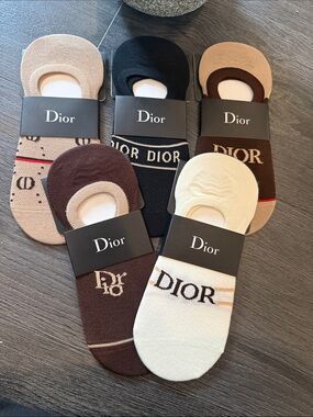 Fashion  No-Show Socks - Pack of 5 (Beige, Black, Brown, Cream)